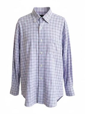 Orvis Men’s Poplin signatire collection long sleeve button down shirt - large